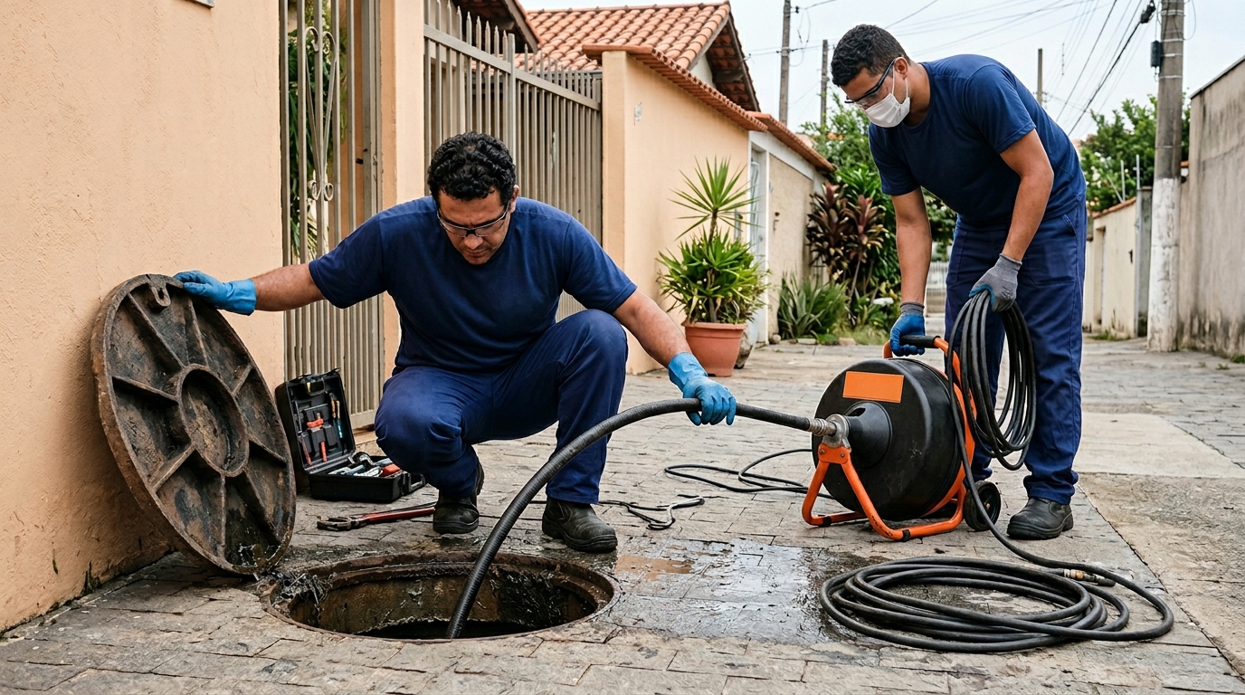 Desentupimento de Esgoto em Mogi das Cruzes‑SP