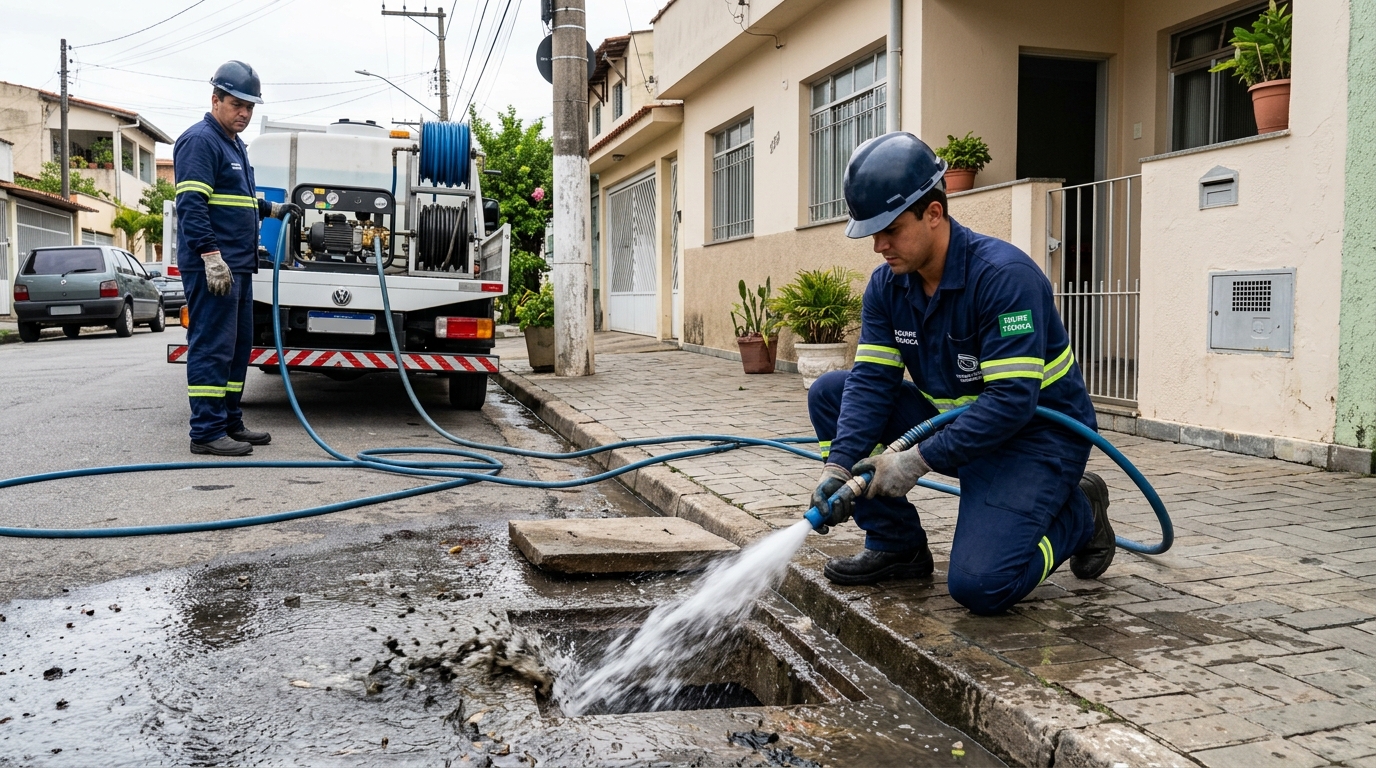 Hidrojateamento de Alta Pressão em Mogi das Cruzes‑SP