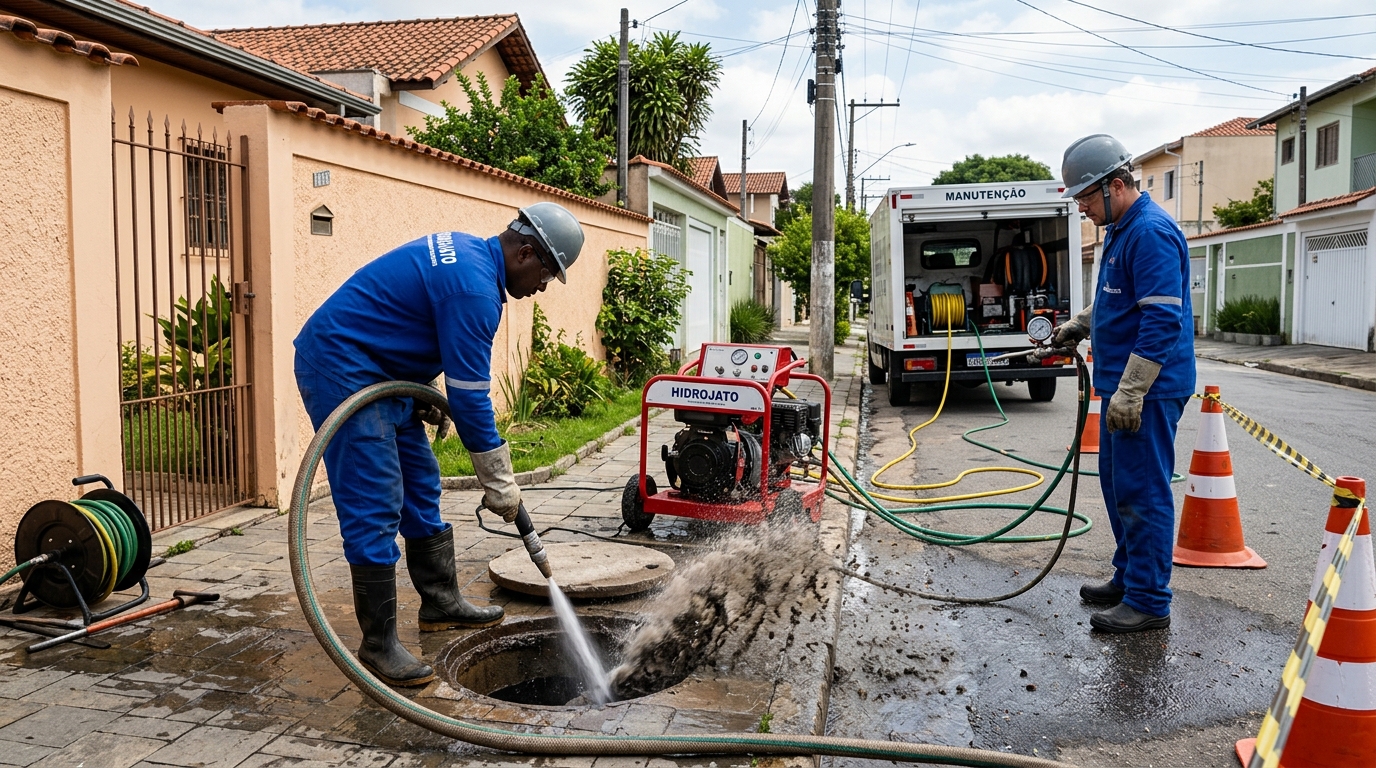 Hidrojateamento de Alta Pressão em Mogi das Cruzes‑SP