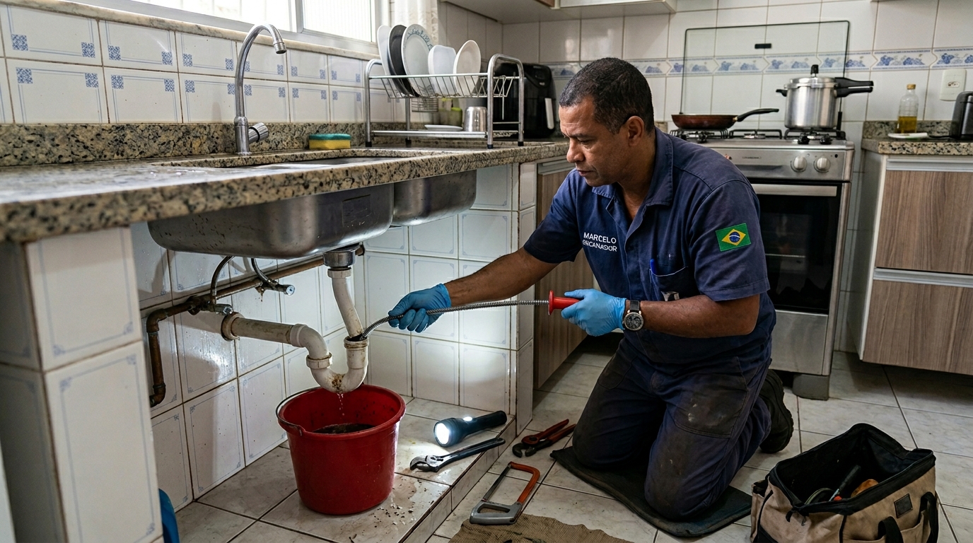 Limpeza de Canos com Equipamento em Aruã, Mogi das Cruzes‑SP