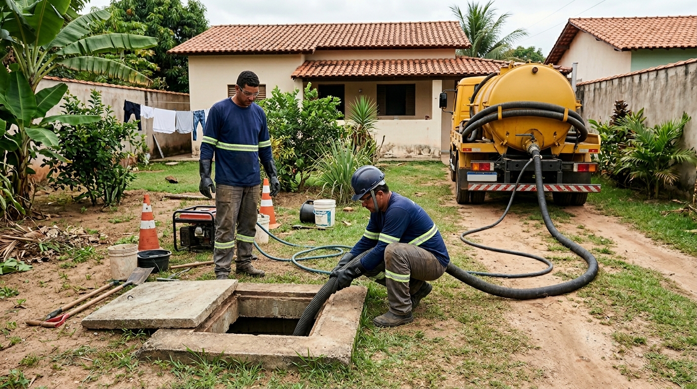 Limpeza de Fossa na Cidade Jardim, Mogi das Cruzes‑SP